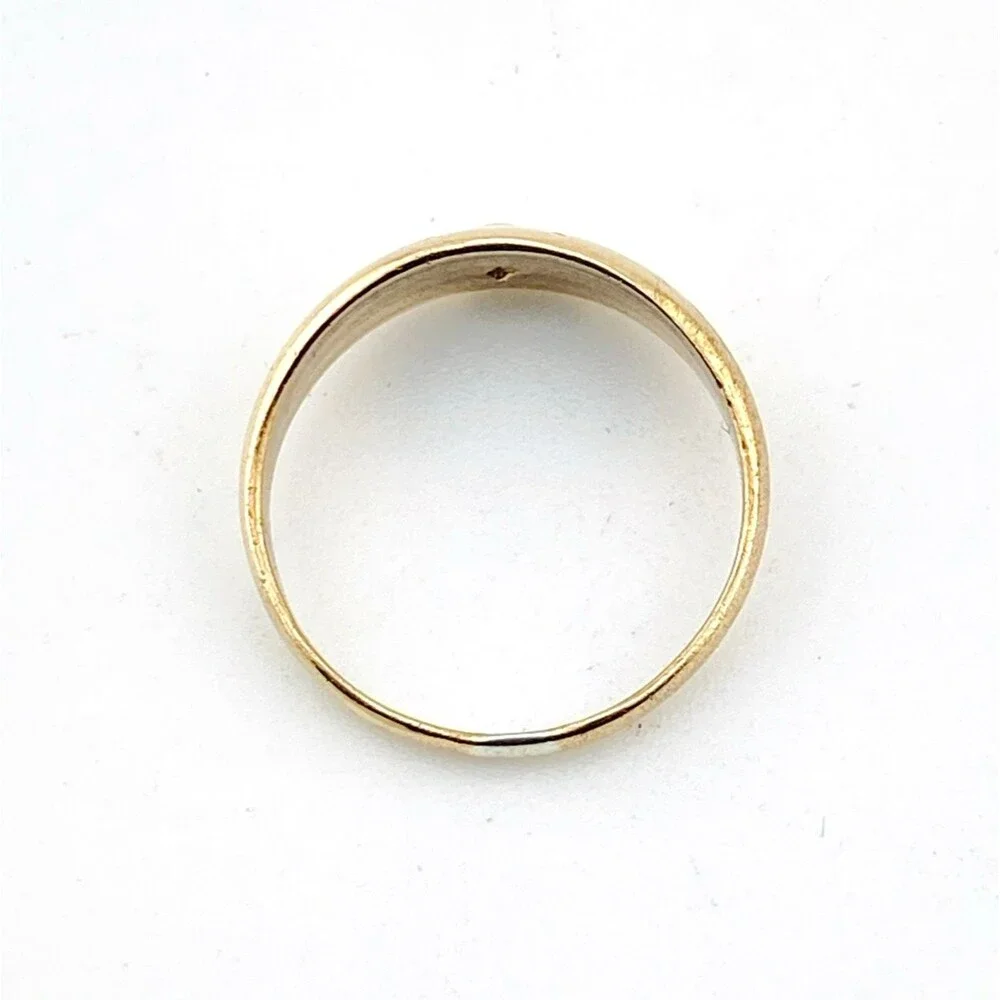 Antique Victorian Gold Filled Turquoise Ring Pinky Midi Size 2